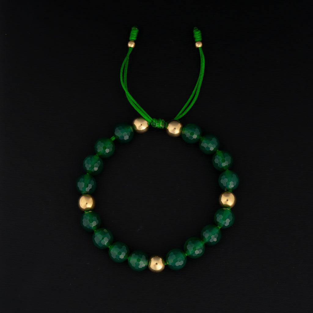 Pulsera Green Oro & Murano