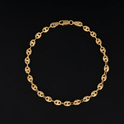 Pulsera Eslabon Diamantado 21cm