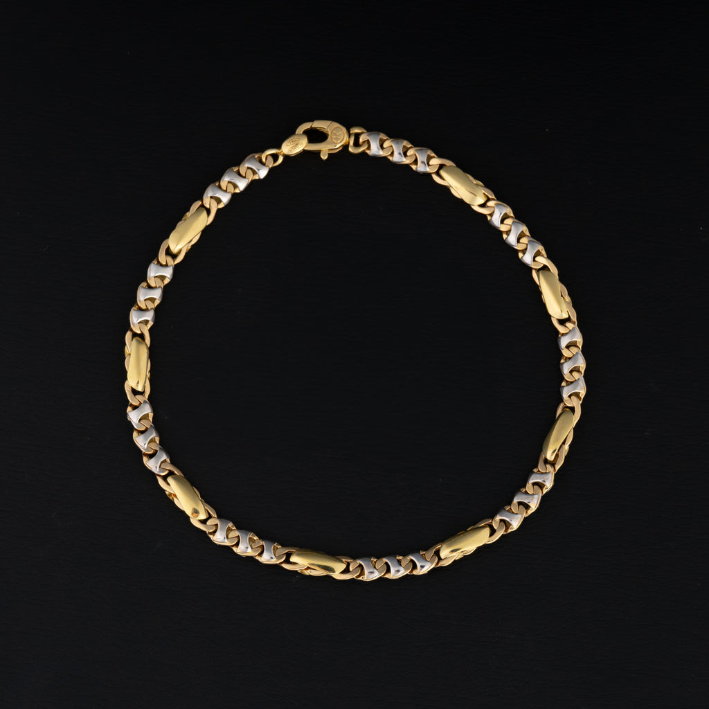 Pulsera Tejido Bicolor 20cm