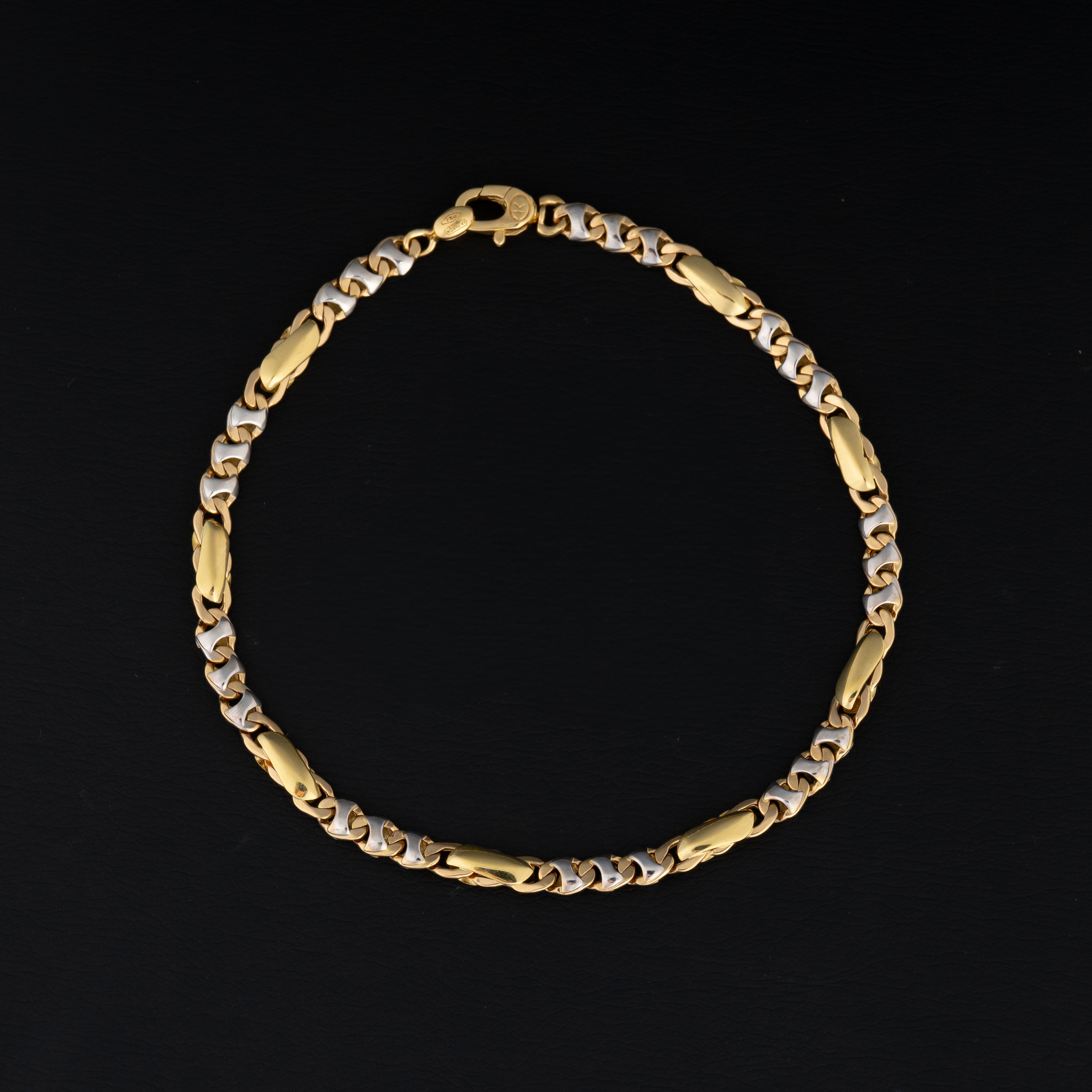 Pulsera Tejido Bicolor 20cm