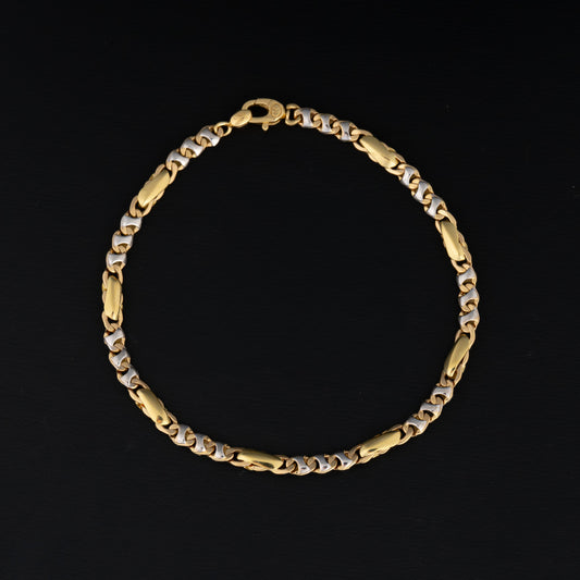 Pulsera Tejido Bicolor 20cm