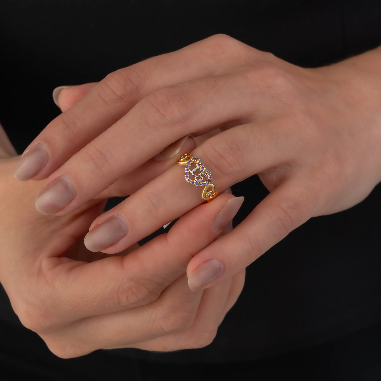 Anillo Quince Corazon Talla 5