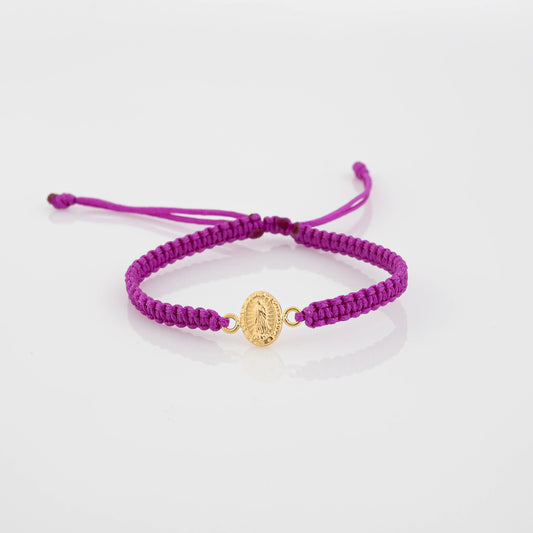 Pulsera Tejida Virgen Guadalupe