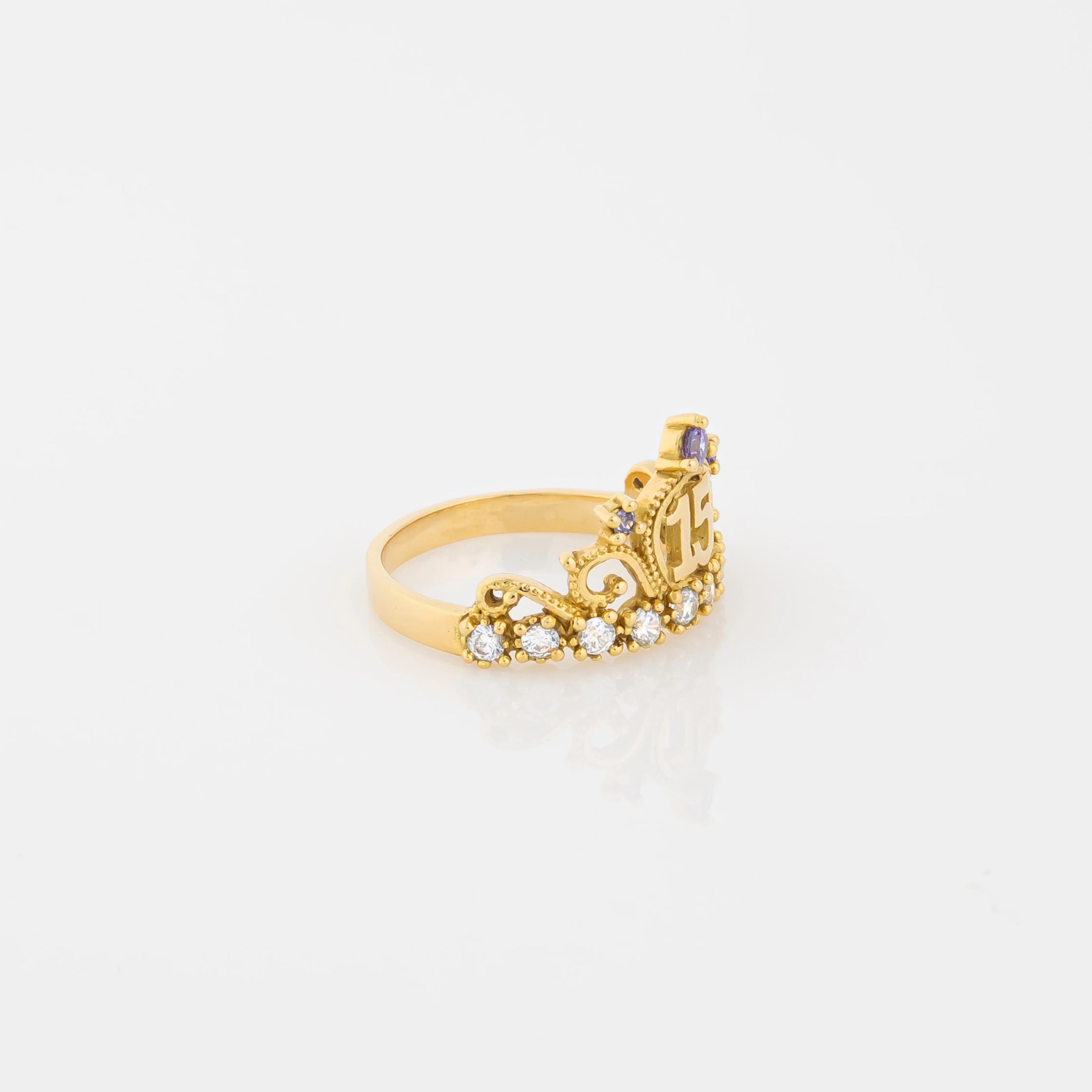 Anillo Quince Corona Talla 5 1/4