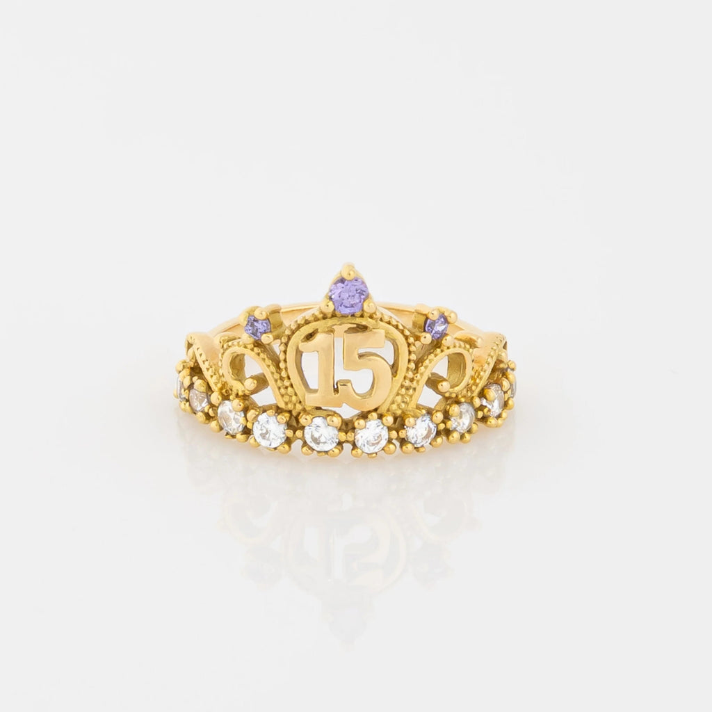 Anillo Quince Corona Talla 5 1/4
