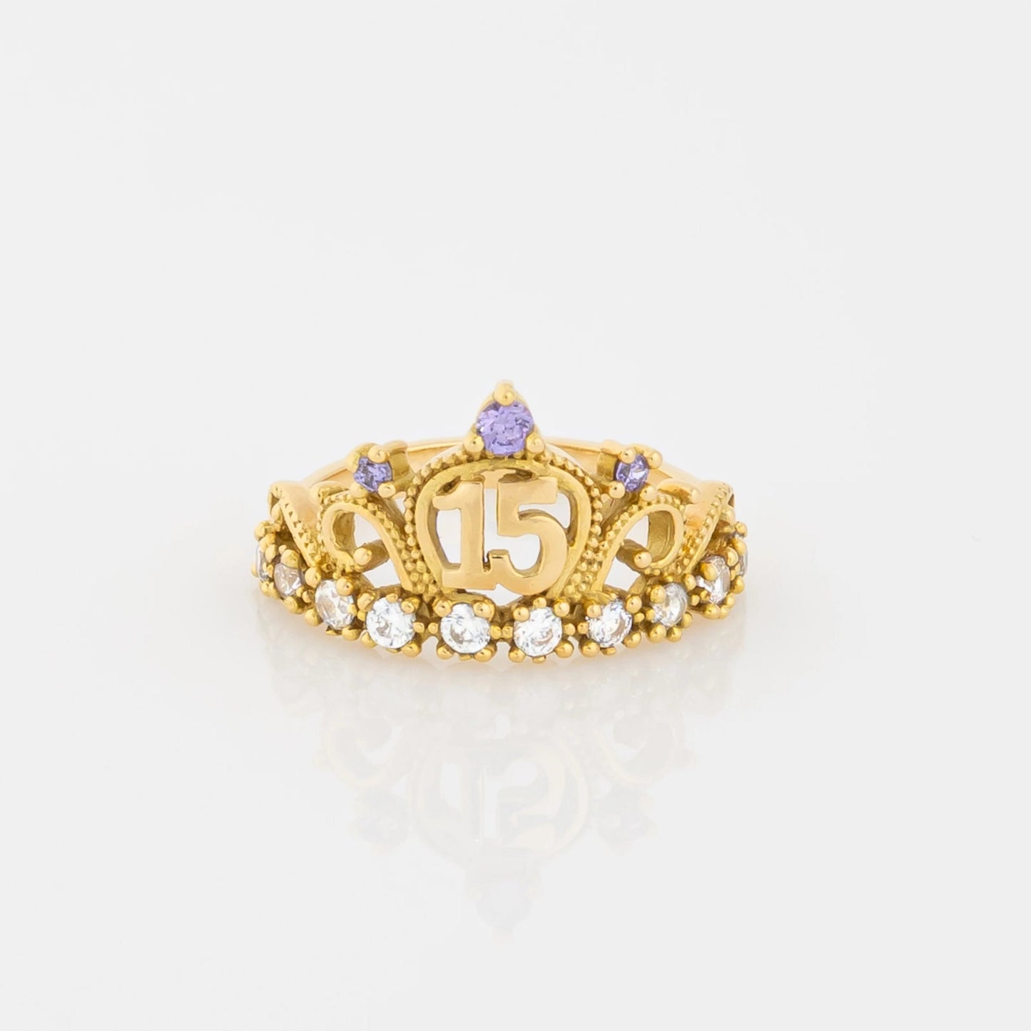 Anillo Quince Corona Talla 5 1/4