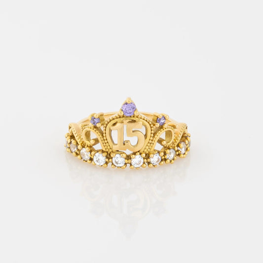 Anillo Quince Corona Talla 5 1/4