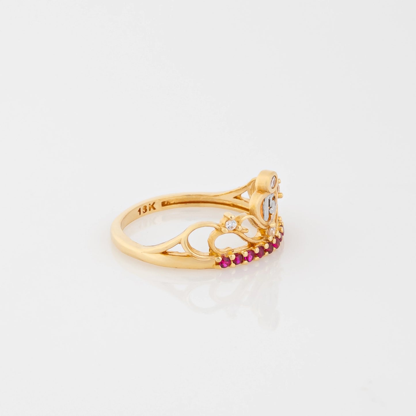 Anillo Quince Fucsia Talla 5 1/4