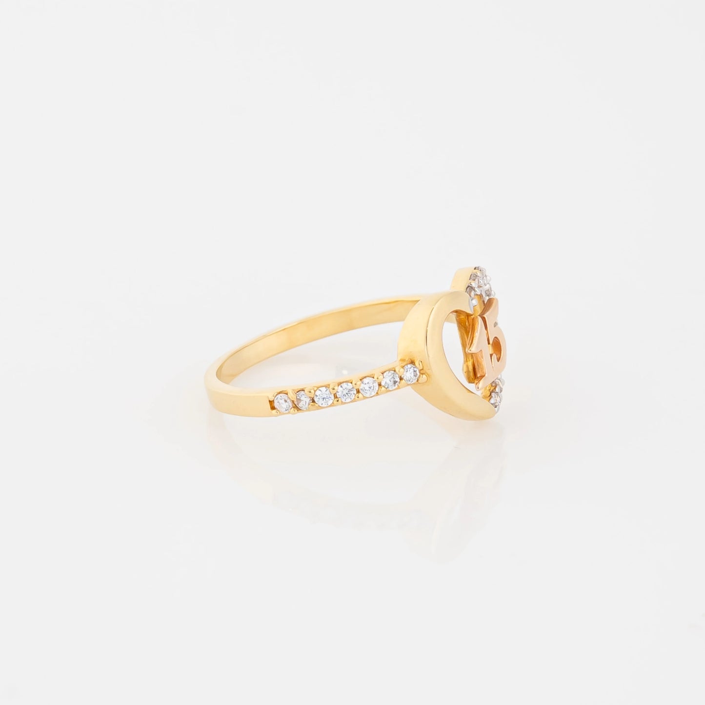 Anillo Quince Corazon Talla 6 1/4