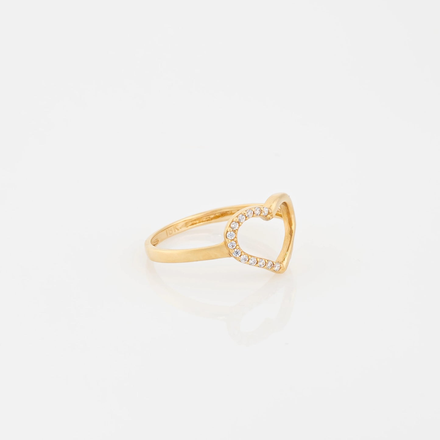 Anillo Silueta Corazon Talla 6 1/2