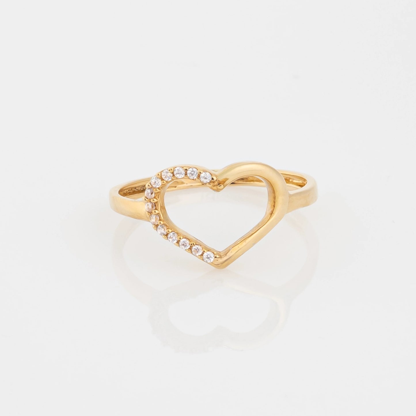 Anillo Silueta Corazon Talla 6 1/2
