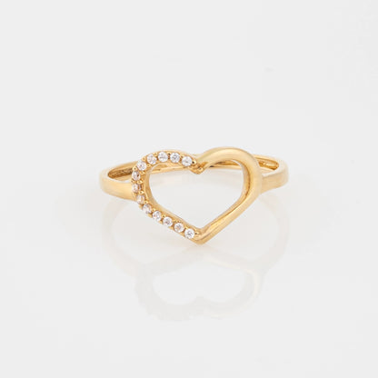 Anillo Silueta Corazon Talla 6 1/2