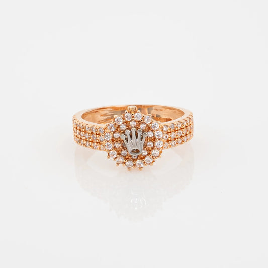 Anillo Corona Rosa Talla 6
