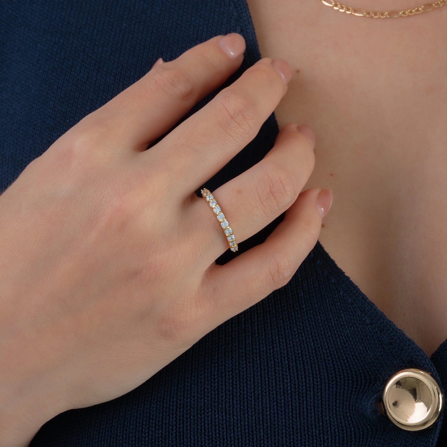 Anillo Semi Churumbela Talla 6