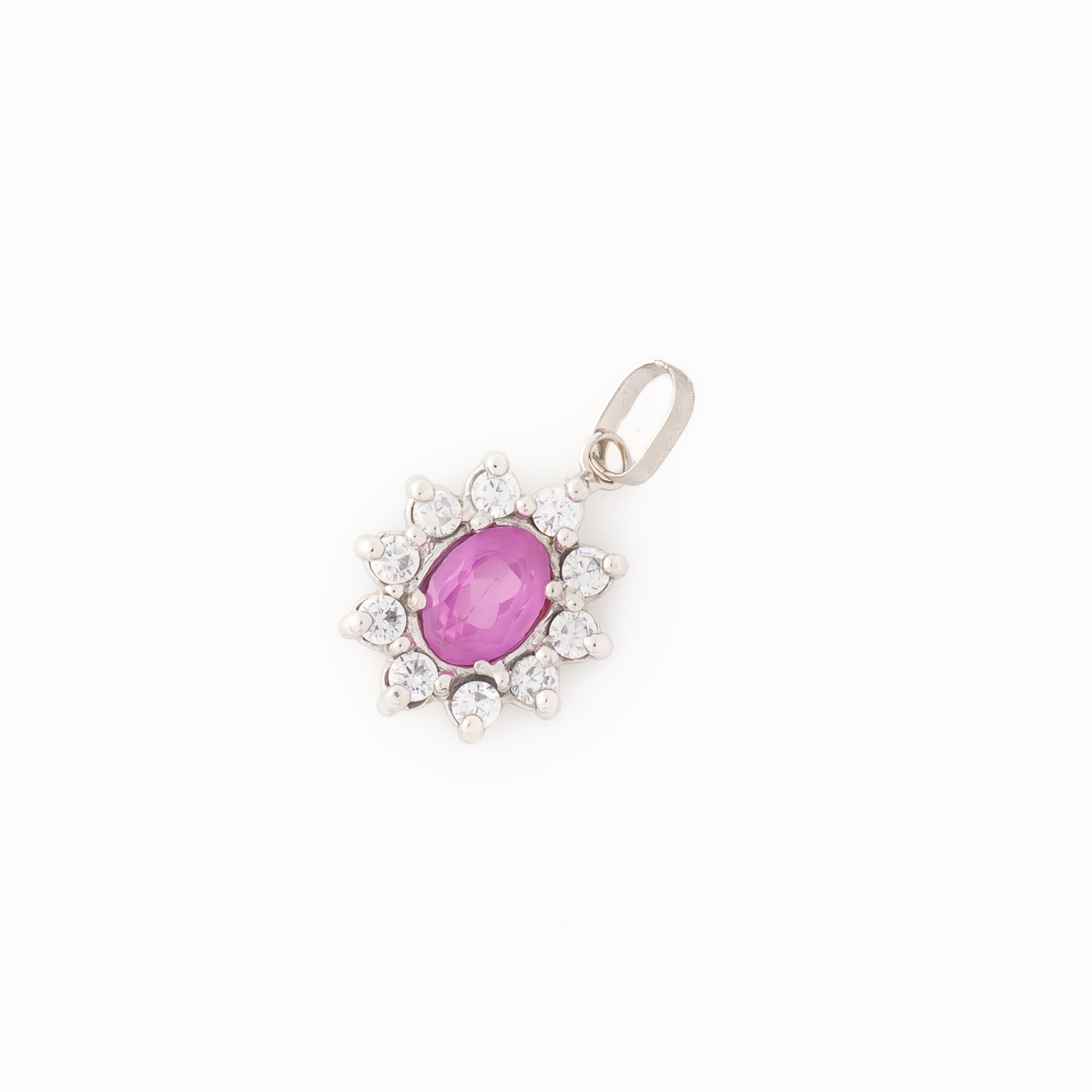 Dije Flor Fucsia 2.4cm