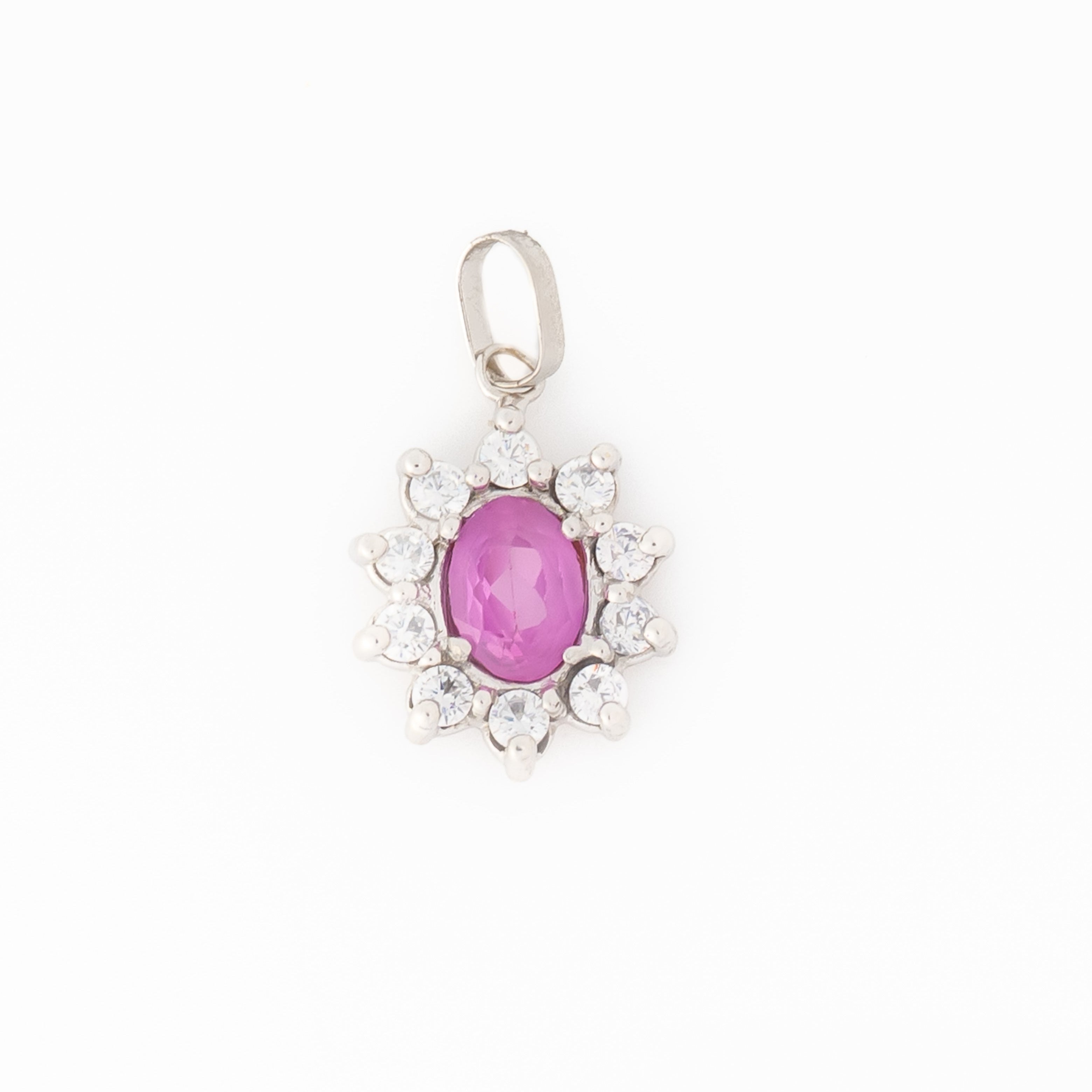 Dije Flor Fucsia 2.4cm