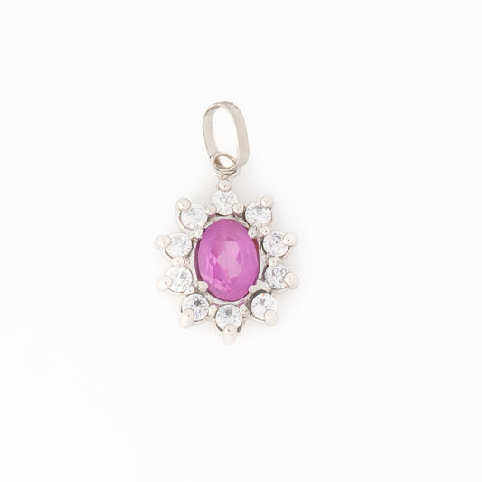 Dije Flor Fucsia 2.4cm