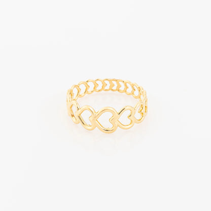 Anillo Corazones Infinitos Talla 5 1/4