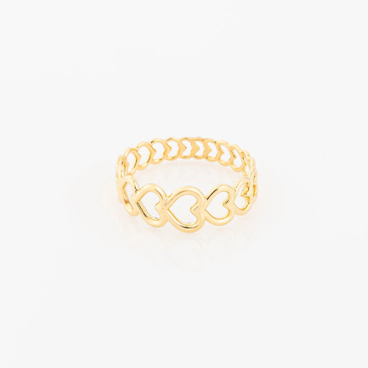 Anillo Corazones Infinitos Talla 5 1/4