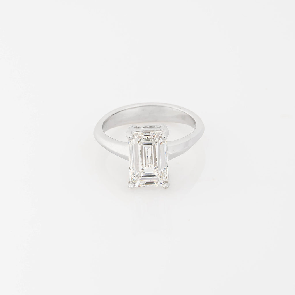 Anillo Diamante corte Esmeralda Lab 3.0ct