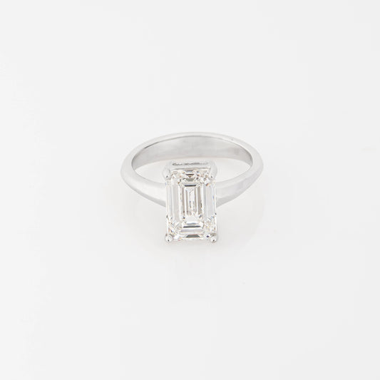 Anillo Diamante corte Esmeralda Lab 3.0ct