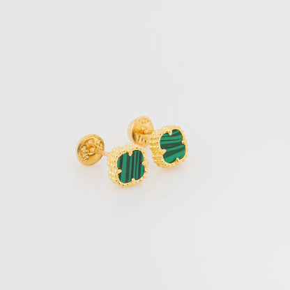 Topos Trébol Verde 7.5mm