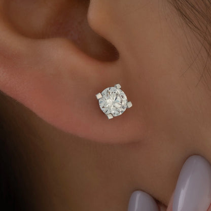 Aretes Diamante Redondo Lab