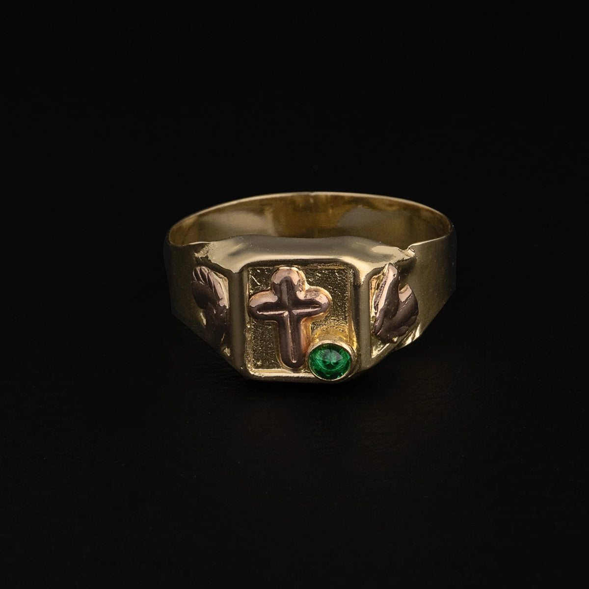 Anillo Cruz & Caballo Talla 9 1/2