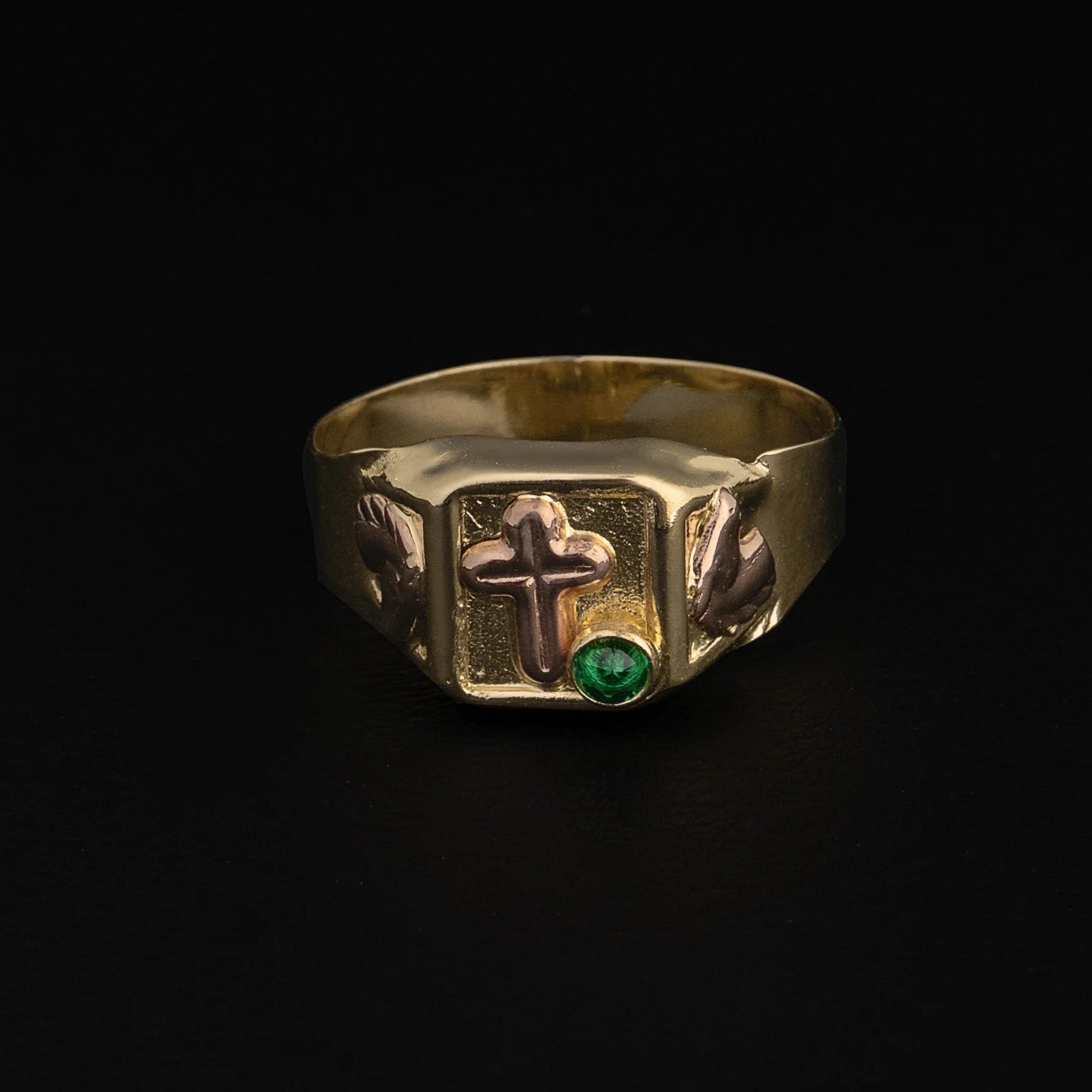 Anillo Cruz & Caballo Talla 9 1/2