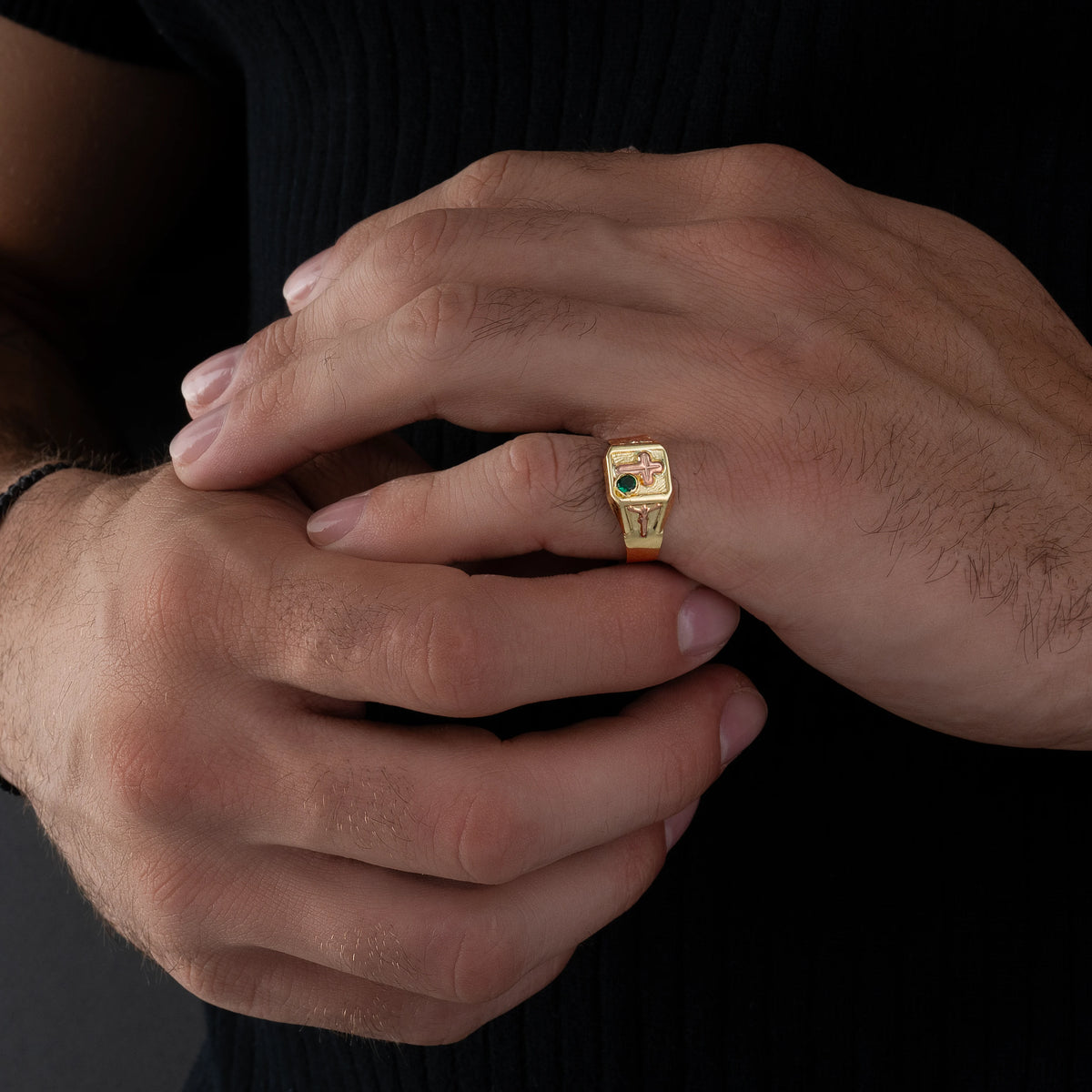 Anillo Cristo Talla 8 1/2