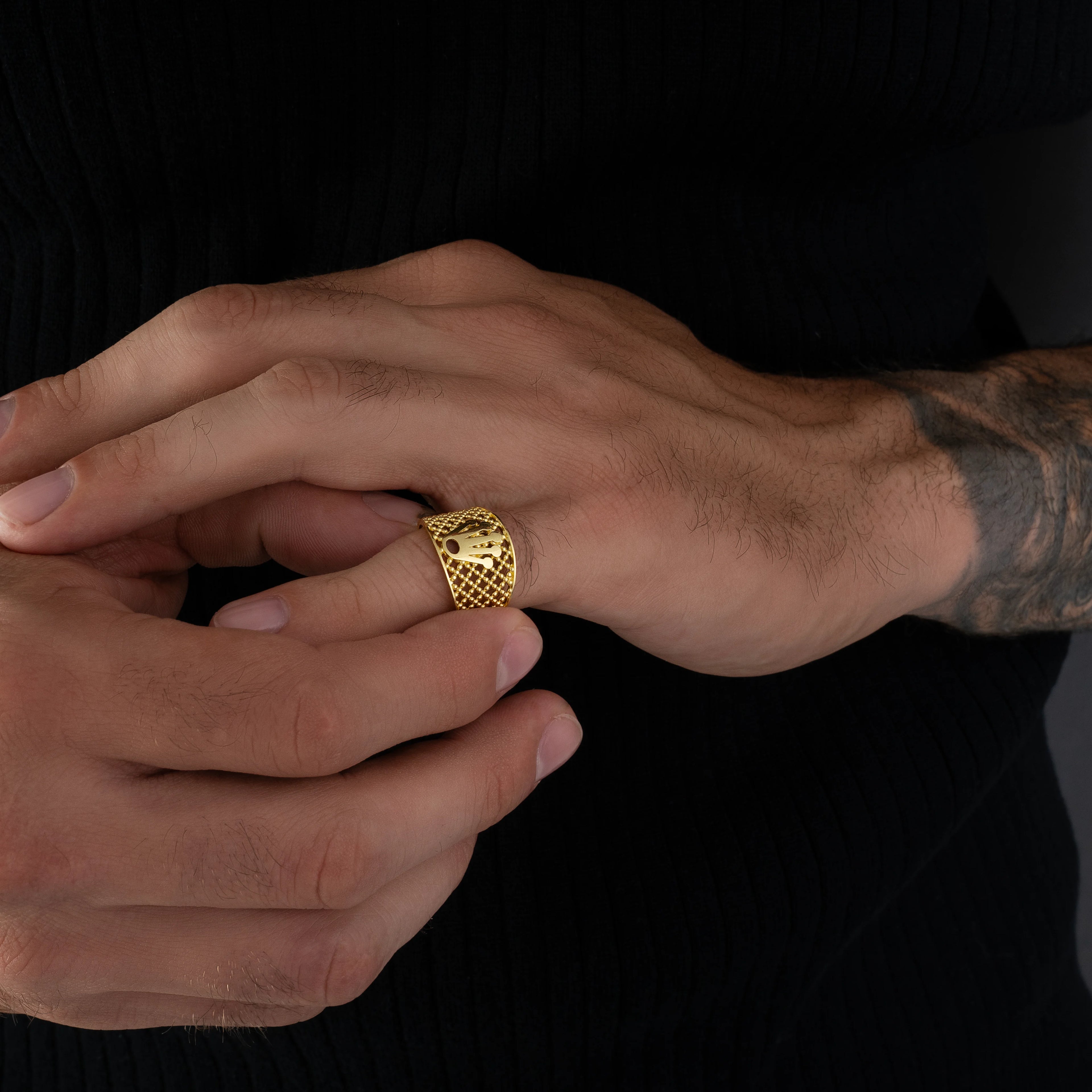 Anillo Corona Talla 8 3/4