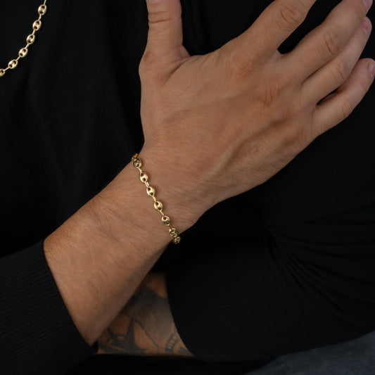 Pulsera Tejido Eslabón 22cm