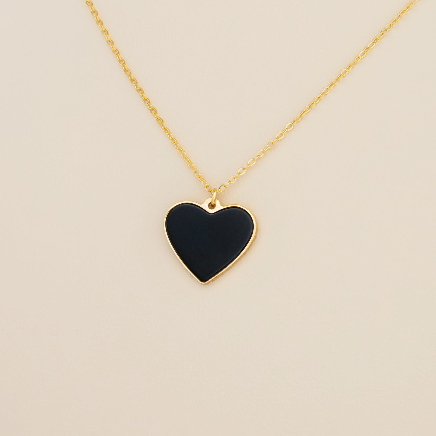 Cadena Corazon Negro
