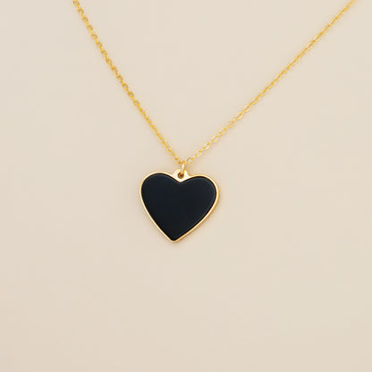Cadena Corazon Negro