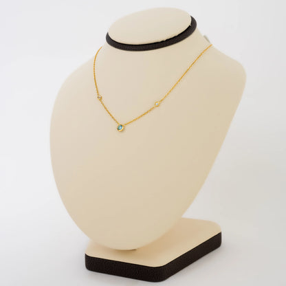 Cadena Cristal Celeste