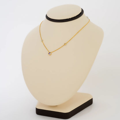 Cadena Cristal Morado