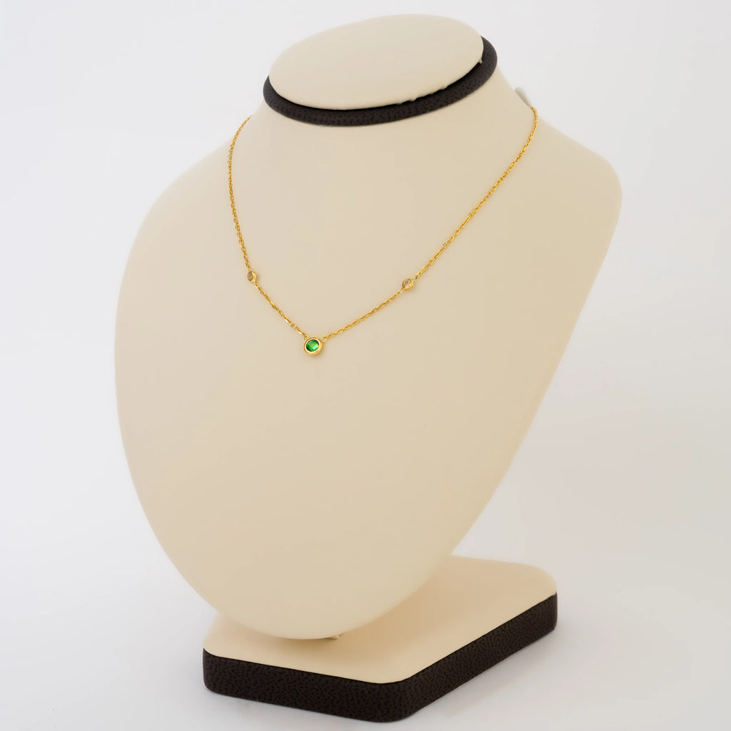 Cadena Cristal Verde