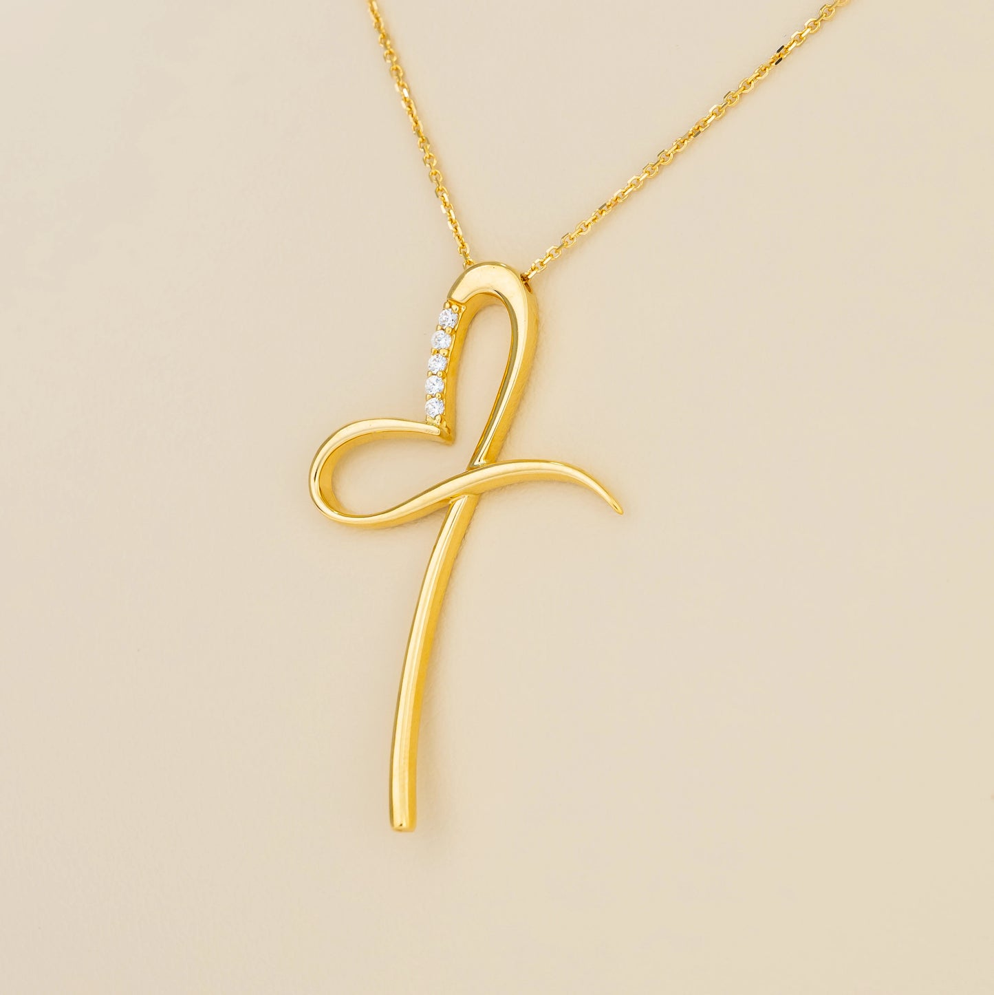 Cadena Corazon Lazo