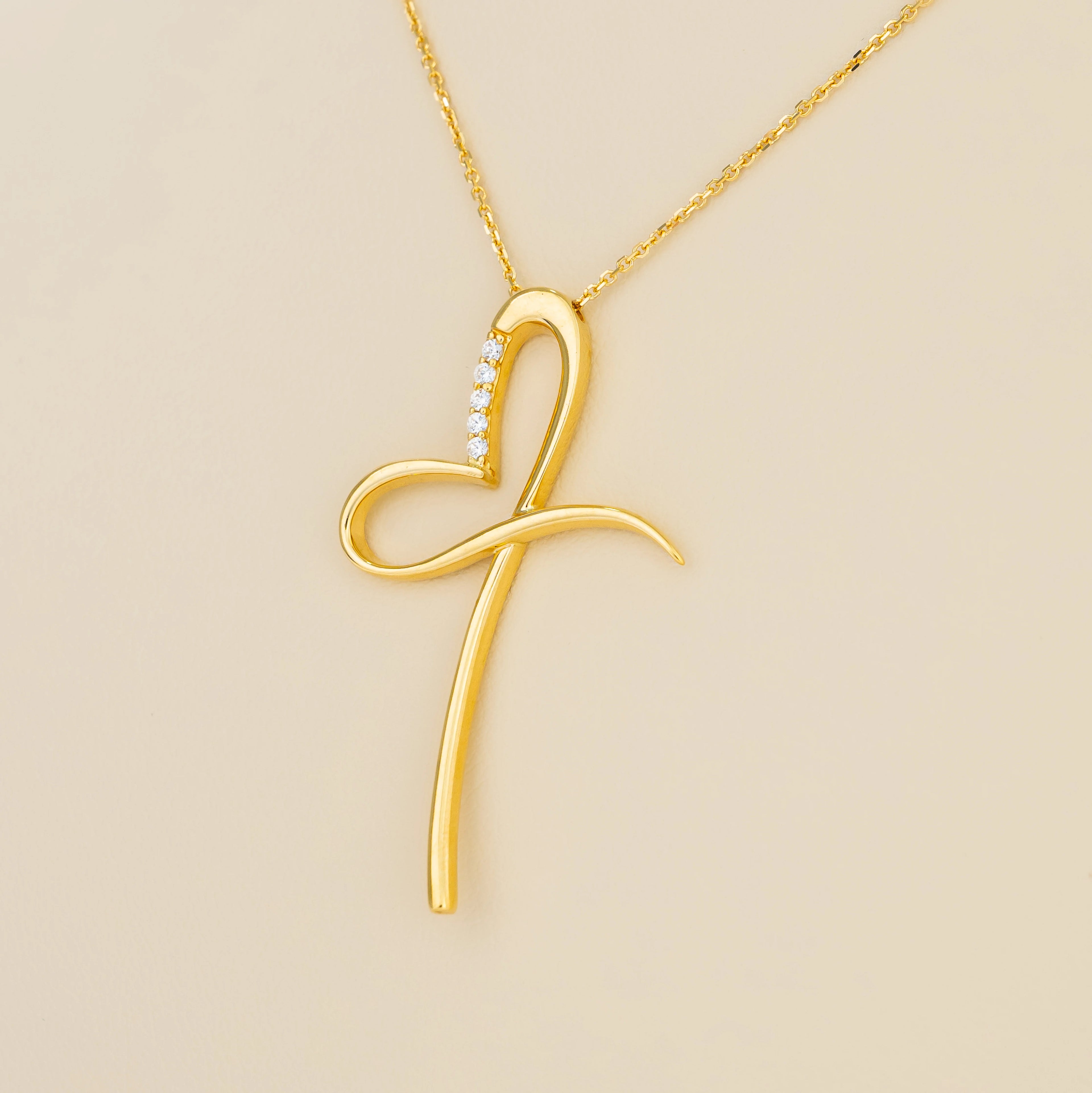 Cadena Corazon Lazo