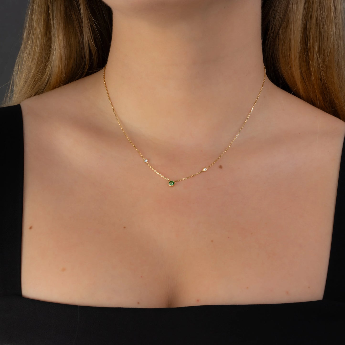 Cadena Cristal Verde