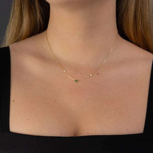 Cadena Cristal Verde