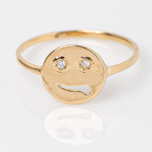 Anillo Carita Feliz Talla 6 3/4