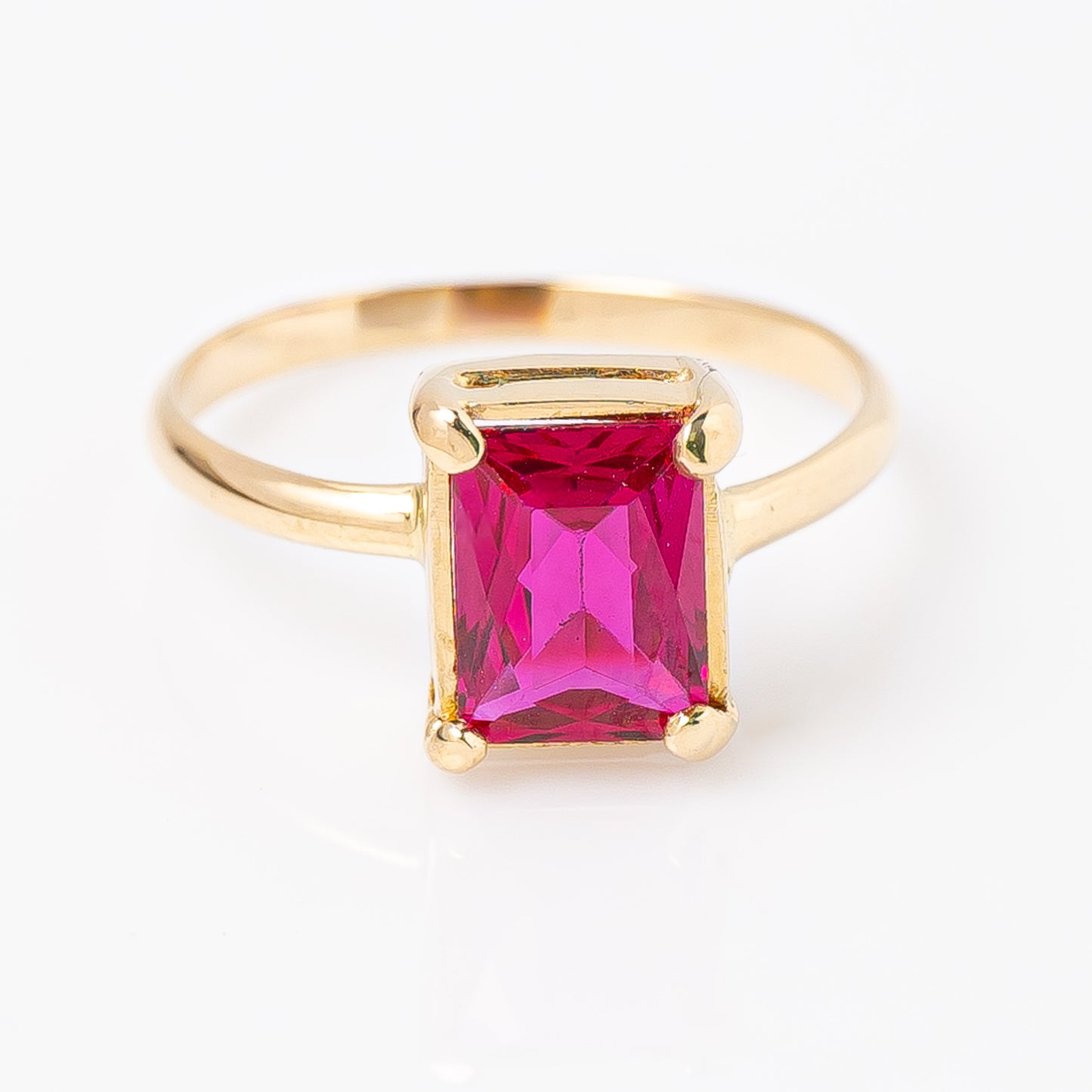 Anillo Fucsia Talla 5 3/4