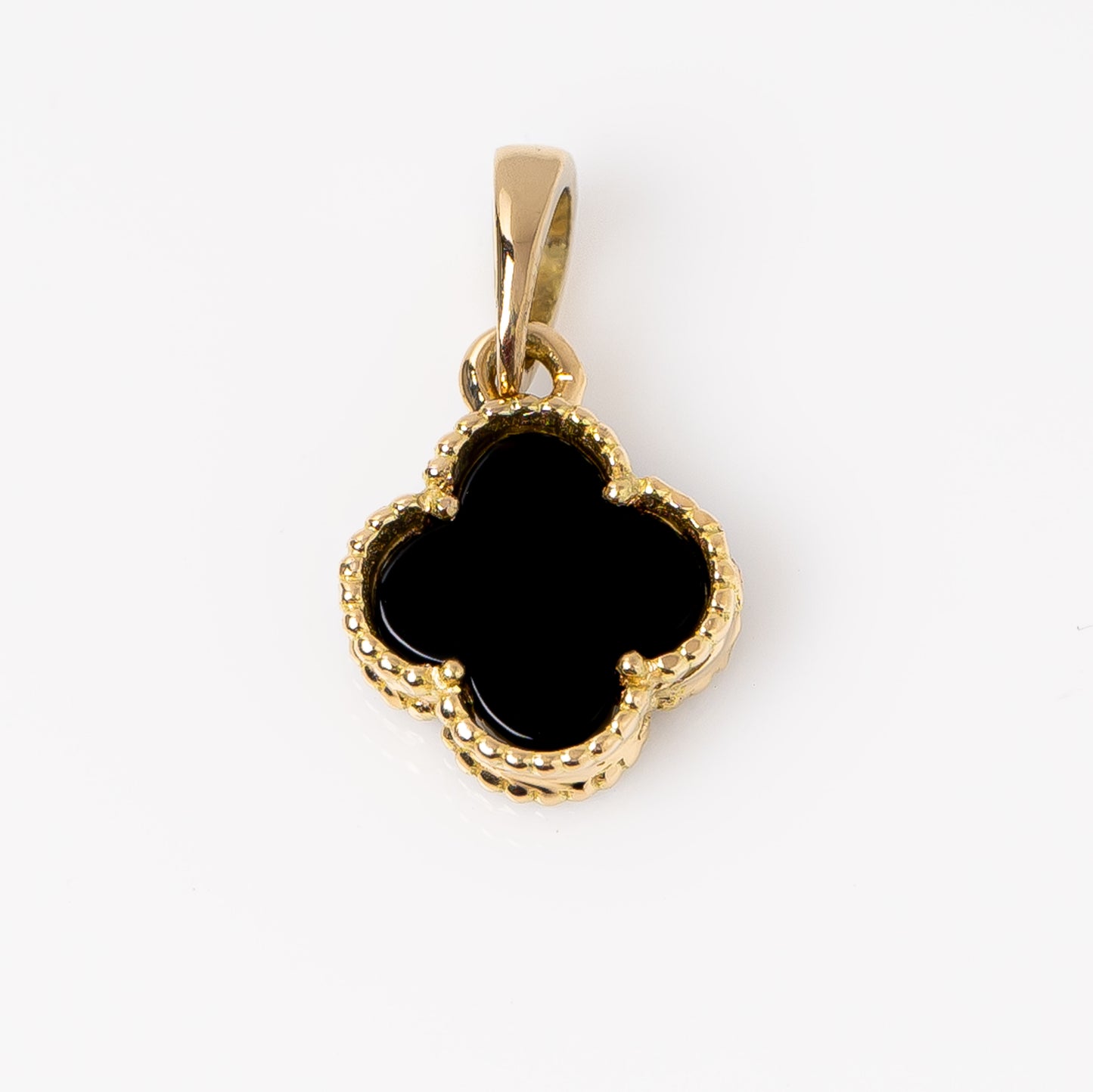 Dije Trebol Negro 1.7cm