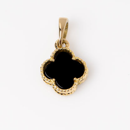 Dije Trebol Negro 1.7cm