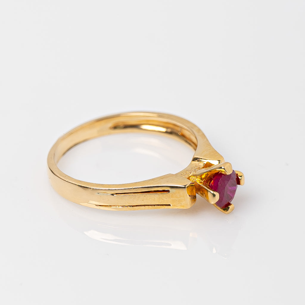 Anillo Rubi 0.40ct/ Talla 5 3/4