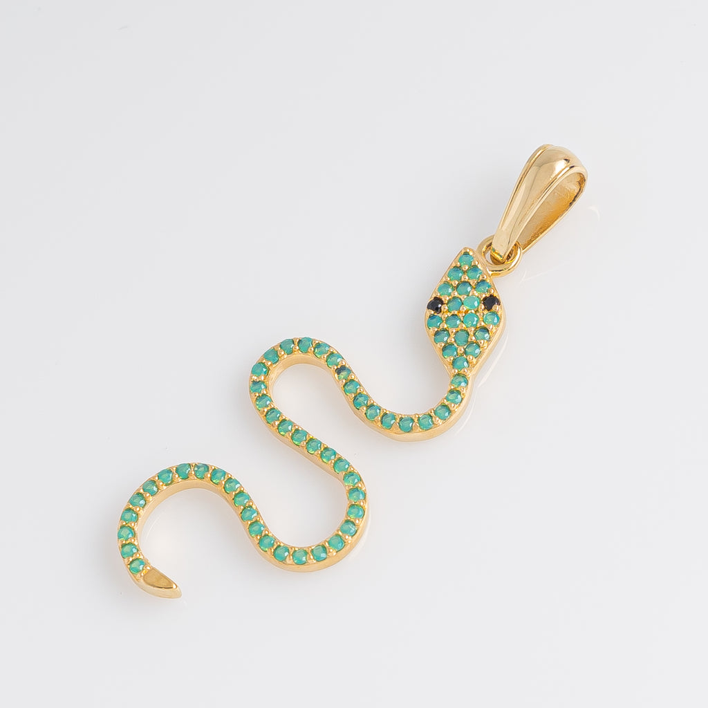 Dije Serpiente Verde 3.9cm