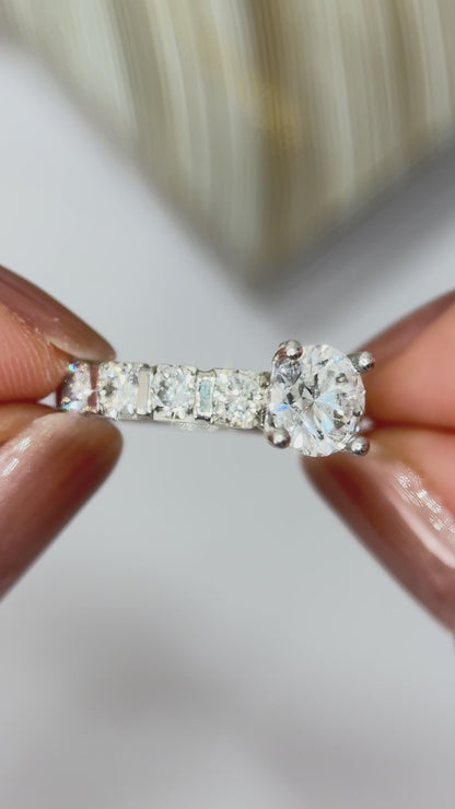 Anillo Diamantes Lab. Redondo