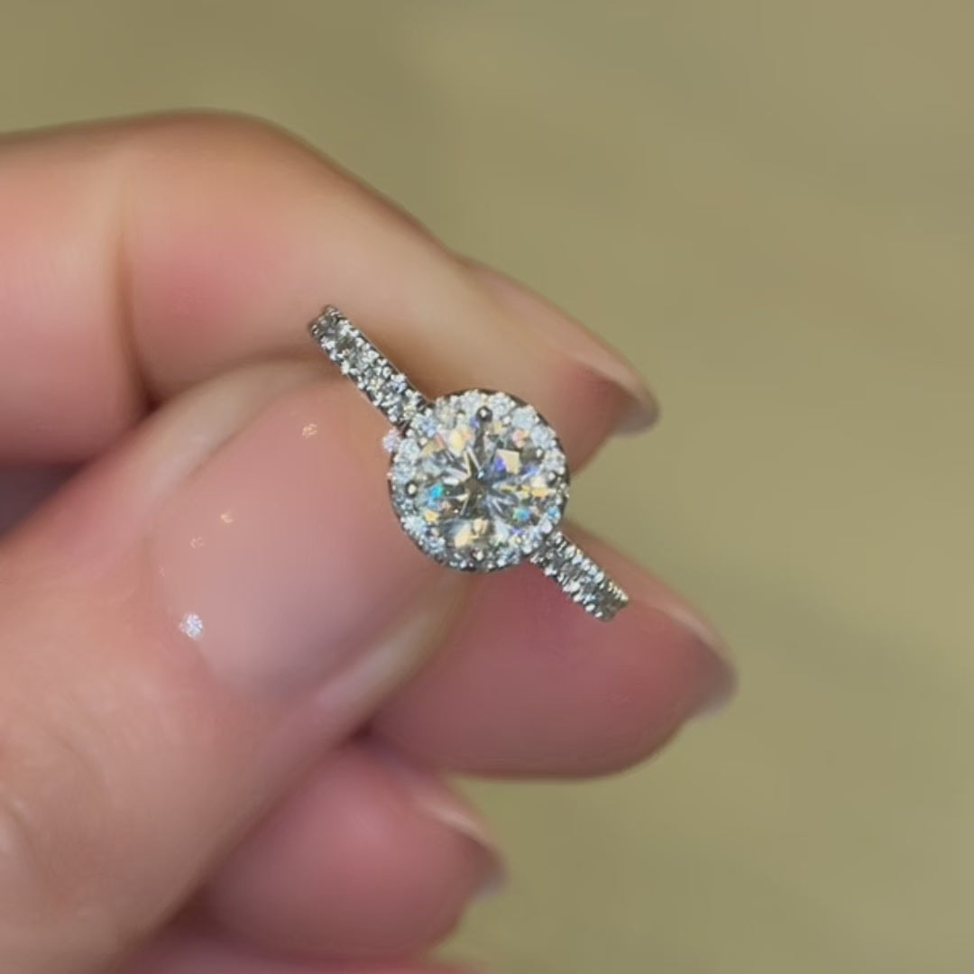 Anillo Diamante Redondo Lab