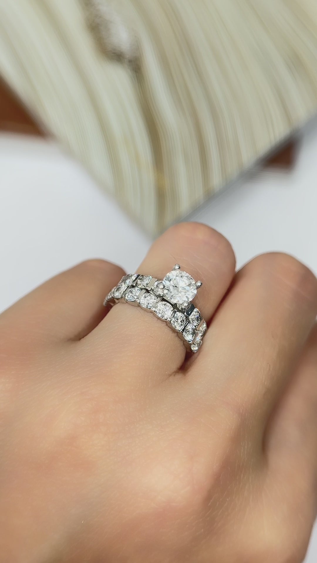 Set Anillos Diamantes Lab. Redondo & Churumbela